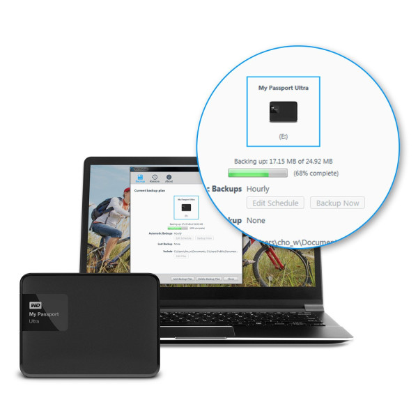 НЖМД WD 2.5 USB 3.0 3TB My Passport Ultra Classic Black